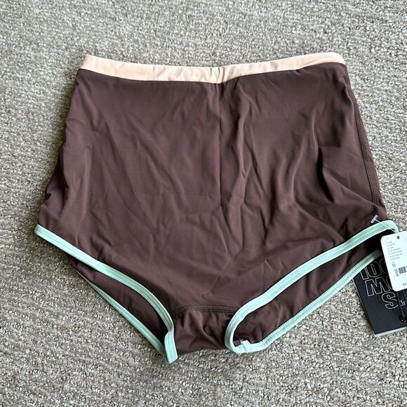 🆕 Free People x It’s Now Cool The Contour Duo Shortie Bikini Shorts Bottoms M - Picture 2 of 8